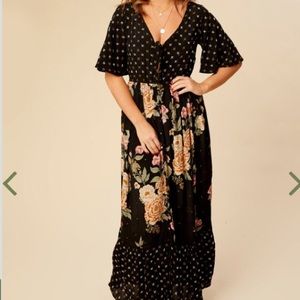 NWT Altar'd State Tonalea Maxi Dress Size Small